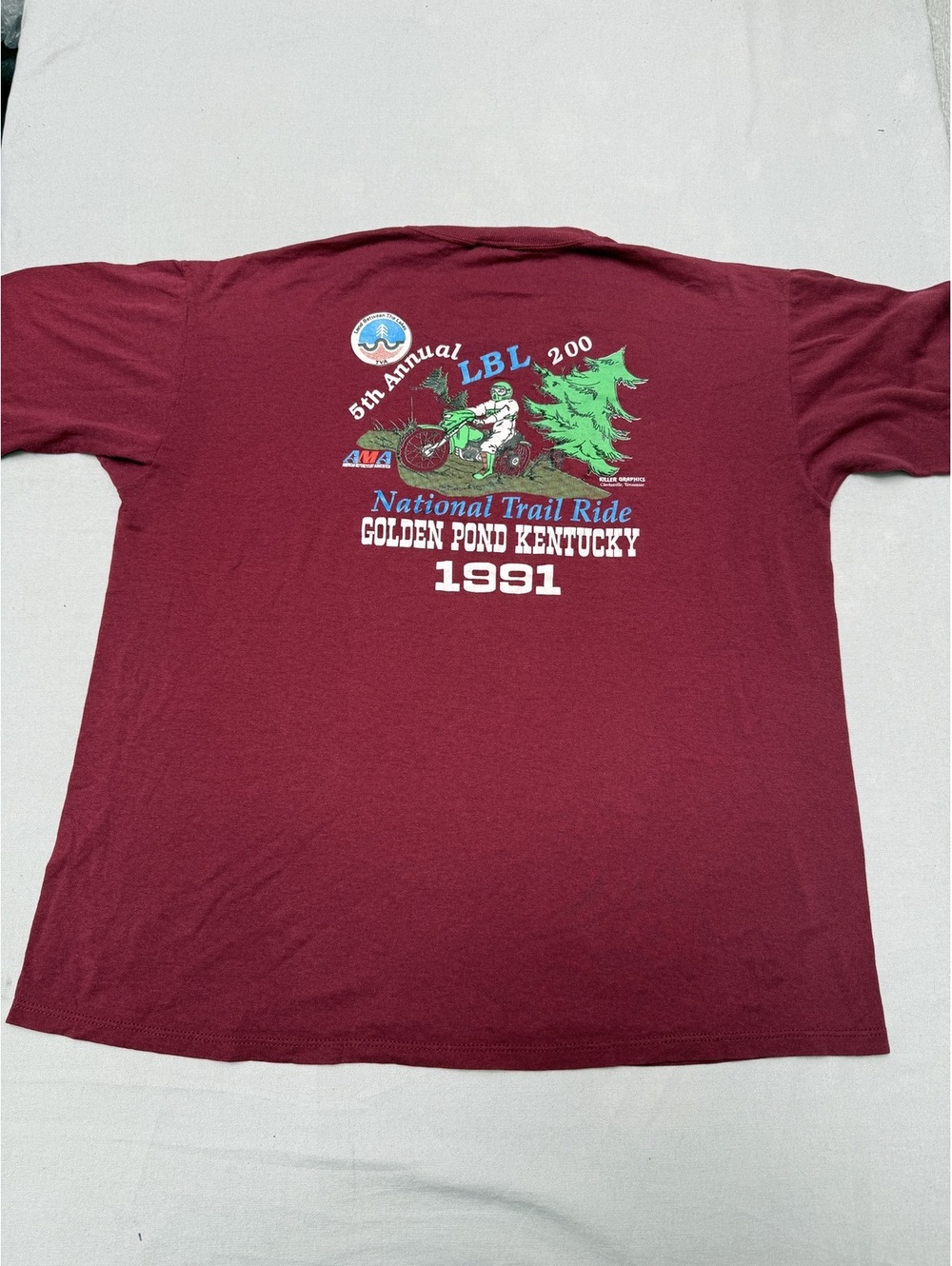 Vintage LBL 200 T-shirt LBL 2000 National Trail Ride 1991-XL